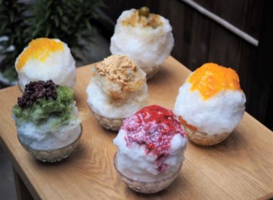 船橋屋,funabashiya,かき氷,くず餅乳酸菌®入りかき氷,くず餅乳酸菌®,苺ミルク,宇治金時,東京,スイーツ,くず餅