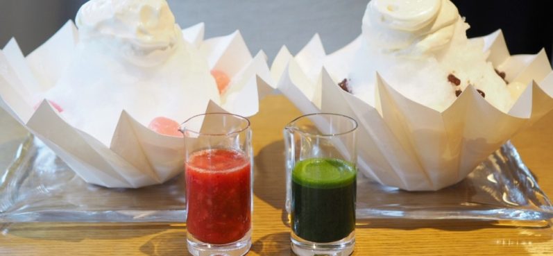 ヨックモック青山本店,BLUE BRICK LOUNGE,yokumoku,ヨックモック,南青山,東京,スイーツ,かき氷,抹茶,苺,日光天然氷,四代目徳次郎