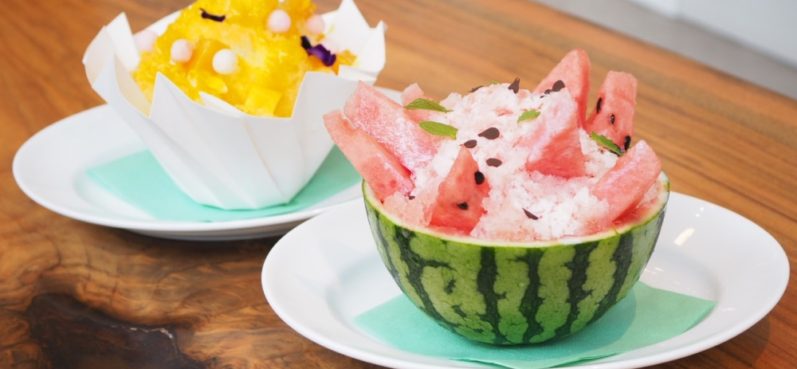 アンダーズ 東京,東京,ペストリー ショップ,アンダーズ,虎の門,夏,スイーツ,かき氷,スイカ,マンゴー,andaz-tokyo,フレッシュフルーツKAKIGORI