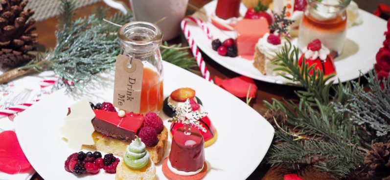 ヒルトン東京,マーブルラウンジ.デザートビュッフェ,クリスマス