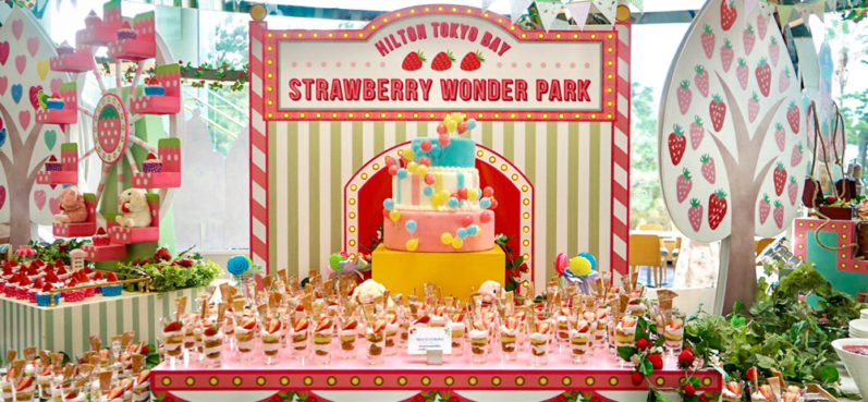 ヒルトン東京ベイ,スイーツビュッフェ,苺