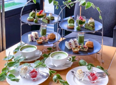 ホテル日航大阪の抹茶のアフタヌーンティーセット