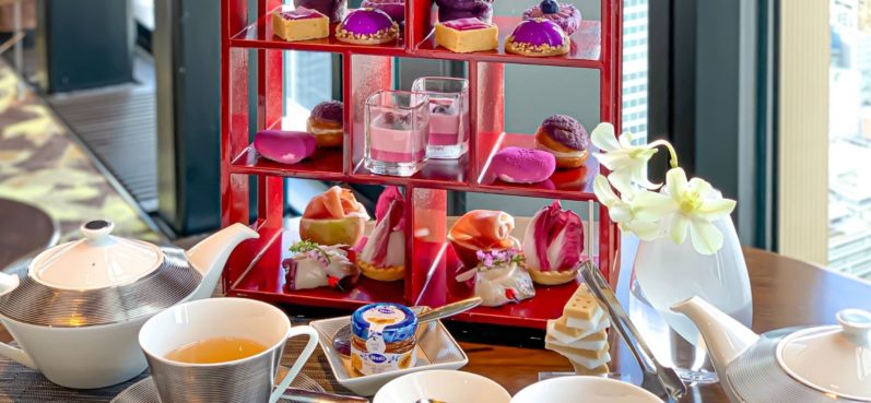 コンラッド大阪,「ミレニアル・パープル」アフタヌーンティー