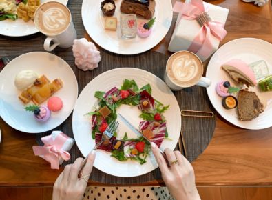 コンラッド大阪,ホリデースイーツビュッフェ「ラディアント・ローズゴールド」