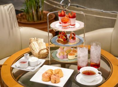 東武ホテルレバント東京のいちご✕桜 アフタヌーンティーセット