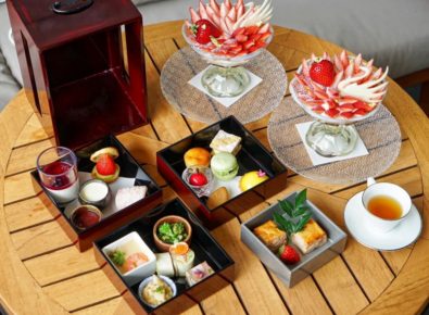 パレスホテル東京,春のアフタヌーンティー,3種の苺パフェ