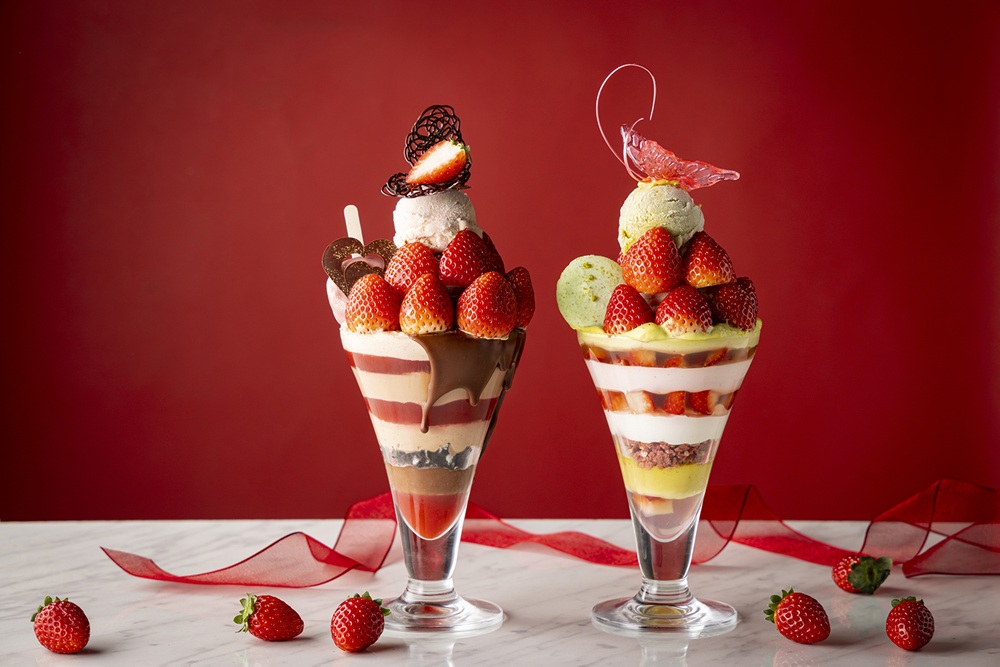 ストリングスホテル東京インターコンチネンタルのいちごパフェ